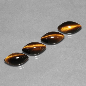 8.96 ct Brown Tiger's Eye Stone, Natural Tiger's Eye in Marquise Cabochon Shape for Sale