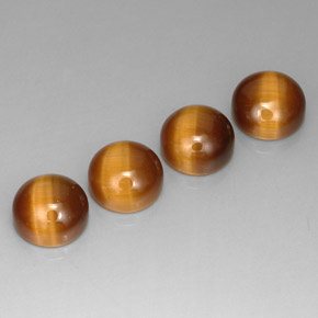 9.32 ct Brown Tiger's Eye Stone, Natural Tiger's Eye in Round Cabochon Shape for Sale