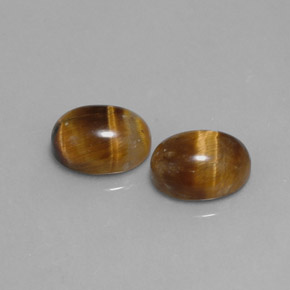 4.04 ct Brown Tiger's Eye Gemstone, Tiger's Eye Gem in Oval Cabochon Shape for Sale.