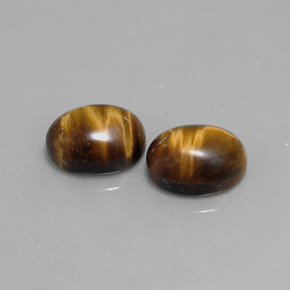 4.06 ct Brown Tiger's Eye Gemstone, Tiger's Eye Gem in Oval Cabochon Shape for Sale.
