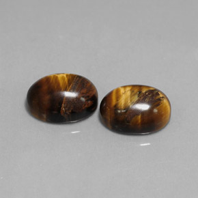 4.15 ct Brown Tiger's Eye Gemstone, Tiger's Eye Gem in Oval Cabochon Shape for Sale.