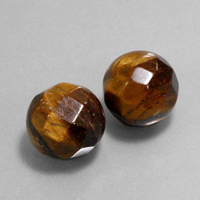 14.57 ct Brown Tiger's Eye Stone, Natural Tiger's Eye in Drilled Sphere Shape for Sale