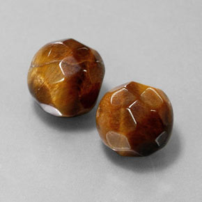 14.16 ct Brown Tiger's Eye Stone, Natural Tiger's Eye in Drilled Sphere Shape for Sale