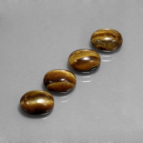 7.90 ct Brown Tiger's Eye Gemstone, Tiger's Eye Gem in Oval Cabochon Shape for Sale.