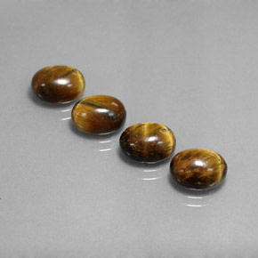 8.10 ct Brown Tiger's Eye Stone, Natural Tiger's Eye in Oval Cabochon Shape for Sale