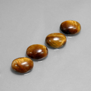 6.36 ct Brown Tiger's Eye Gemstone, Tiger's Eye Gem in Oval Cabochon Shape for Sale.