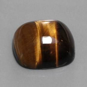 27.92 ct Brown Tiger's Eye Stone, Natural Tiger's Eye in Cushion Cabochon Shape for Sale