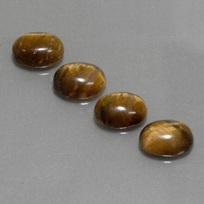6.27 ct Brown Tiger's Eye Gemstone, Tiger's Eye Gem in Oval Cabochon Shape for Sale.