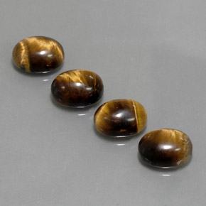 8.21 ct Brown Tiger's Eye Gemstone, Tiger's Eye Gem in Oval Cabochon Shape for Sale.