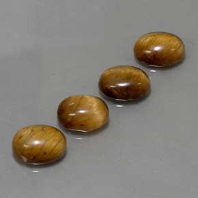 7.04 ct Brown Tiger's Eye Stone, Natural Tiger's Eye in Oval Cabochon Shape for Sale
