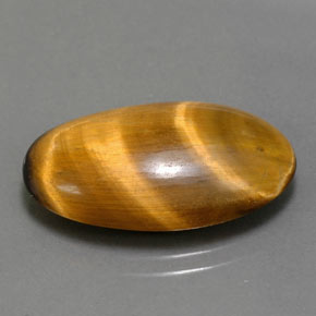 11.94 ct Brown Tiger's Eye Stone, Natural Tiger's Eye in Oval Cabochon Shape for Sale