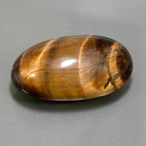 26.13 ct Brown Tiger's Eye Stone, Natural Tiger's Eye in Oval Cabochon Shape for Sale