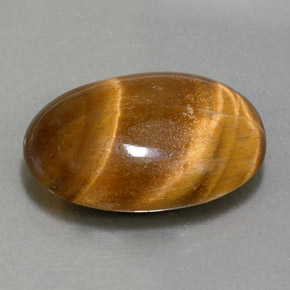 11.07 ct Brown Tiger's Eye Stone, Natural Tiger's Eye in Oval Cabochon Shape for Sale