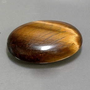 10.40 ct Brown Tiger's Eye Stone, Natural Tiger's Eye in Oval Cabochon Shape for Sale