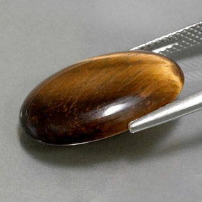 Tiger's Eye Gemstone in 19.5 x 13.7 mm Size for Sale, Tiger's Eye Stone in Gold Brown Color