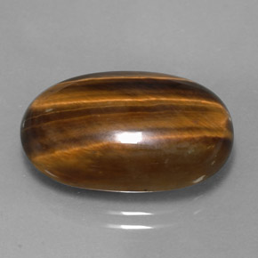 14.42 ct Brown Tiger's Eye Stone, Natural Tiger's Eye in Oval Cabochon Shape for Sale