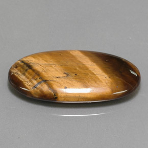14.24 ct Brown Tiger's Eye Stone, Natural Tiger's Eye in Oval Cabochon Shape for Sale