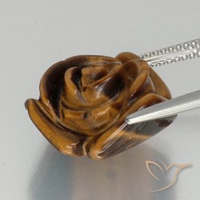 Tiger's Eye Gemstone in 16 x 16 mm (calibrated) Size for Sale, Tiger's Eye Stone in Golden Brown Color
