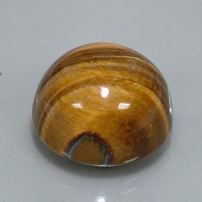 36.26 ct Brown Tiger's Eye Stone, Natural Tiger's Eye in Round Cabochon Shape for Sale