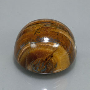 39.32 ct Brown Tiger's Eye Stone, Natural Tiger's Eye in Round Cabochon Shape for Sale