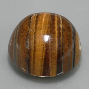 38.29 ct Brown Tiger's Eye Stone, Natural Tiger's Eye in Round Cabochon Shape for Sale