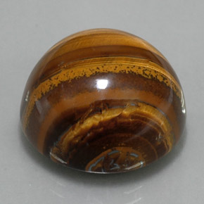 36.33 ct Brown Tiger's Eye Stone, Natural Tiger's Eye in Round Cabochon Shape for Sale