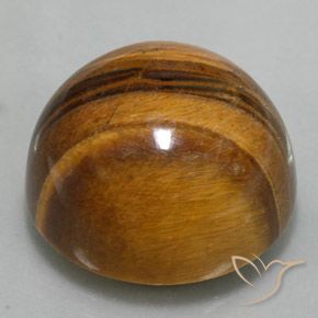 36.73 ct Brown Tiger's Eye Stone, Natural Tiger's Eye in Round Cabochon Shape for Sale