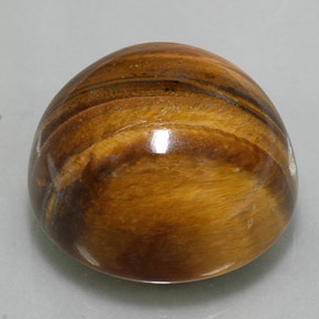 37.73 ct Brown Tiger's Eye Stone, Natural Tiger's Eye in Round Cabochon Shape for Sale