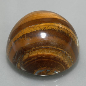 35.88 ct Brown Tiger's Eye Stone, Natural Tiger's Eye in Round Cabochon Shape for Sale