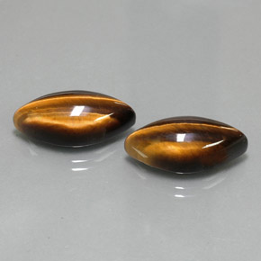 20.20 ct Brown Tiger's Eye Stone, Natural Tiger's Eye in Marquise Cabochon Shape for Sale