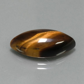 9.18 ct Brown Tiger's Eye Stone, Natural Tiger's Eye in Marquise Cabochon Shape for Sale