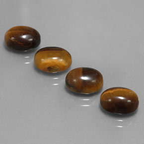 8.15 ct Brown Tiger's Eye Gemstone, Tiger's Eye Gem in Oval Cabochon Shape for Sale.