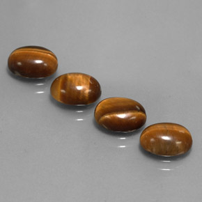 6.39 ct Brown Tiger's Eye Gemstone, Tiger's Eye Gem in Oval Cabochon Shape for Sale.