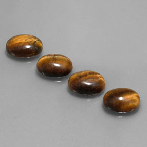 6.13 ct Brown Tiger's Eye Gemstone, Tiger's Eye Gem in Oval Cabochon Shape for Sale.