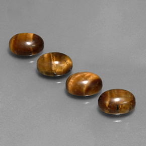 7.83 ct Brown Tiger's Eye Gemstone, Tiger's Eye Gem in Oval Cabochon Shape for Sale.