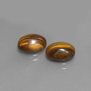 3.26 ct Brown Tiger's Eye Stone, Natural Tiger's Eye in Oval Cabochon Shape for Sale