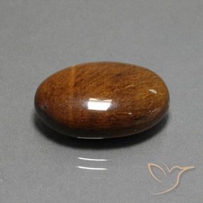 19.12 ct Brown Tiger's Eye Stone, Natural Tiger's Eye in Oval Cabochon Shape for Sale