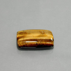 13.18 ct Brown Tiger's Eye Stone, Natural Tiger's Eye in Baguette Cabochon Shape for Sale