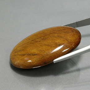 Tiger's Eye Gemstone in 39.2 x 27.1 mm Size for Sale, Tiger's Eye Stone in Gold Brown Color