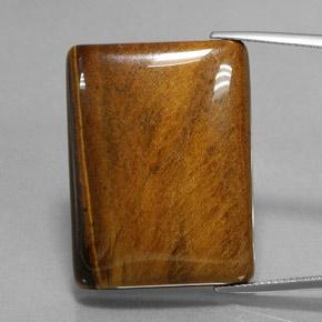 Reddish Brown Tiger's Eye Gem - 59.1ct Baguette Cabochon (ID: 377217)