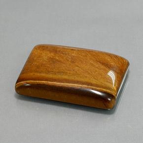 59.06 ct Brown Tiger's Eye Stone, Natural Tiger's Eye in Baguette Cabochon Shape for Sale