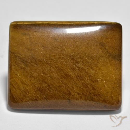44.65 ct Brown Tiger's Eye Stone, Natural Tiger's Eye in Baguette Cabochon Shape for Sale