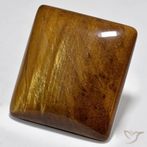 60.32 ct Brown Tiger's Eye Stone, Natural Tiger's Eye in Baguette Cabochon Shape for Sale