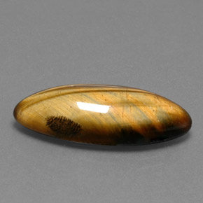14.53 ct Brown Tiger's Eye Stone, Natural Tiger's Eye in Marquise Cabochon Shape for Sale