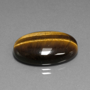 20.40 ct Brown Tiger's Eye Stone, Natural Tiger's Eye in Oval Cabochon Shape for Sale