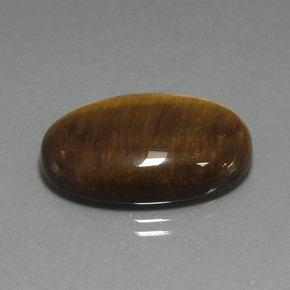 20.98 ct Brown Tiger's Eye Stone, Natural Tiger's Eye in Oval Cabochon Shape for Sale