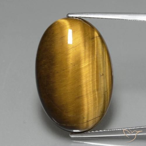 Occhio di tigre ovale da 20,41 ct, 24,7 x 16,7 mm dalla Thailandia, Photo A