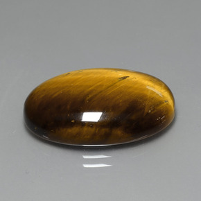 19.59 ct Brown Tiger's Eye Stone, Natural Tiger's Eye in Oval Cabochon Shape for Sale