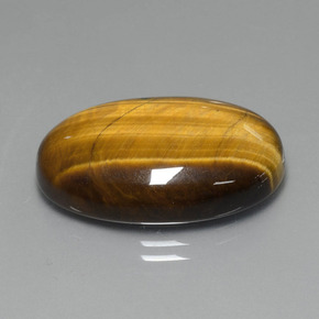 20.74 ct Brown Tiger's Eye Stone, Natural Tiger's Eye in Oval Cabochon Shape for Sale