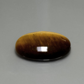 20.21 ct Brown Tiger's Eye Stone, Natural Tiger's Eye in Oval Cabochon Shape for Sale